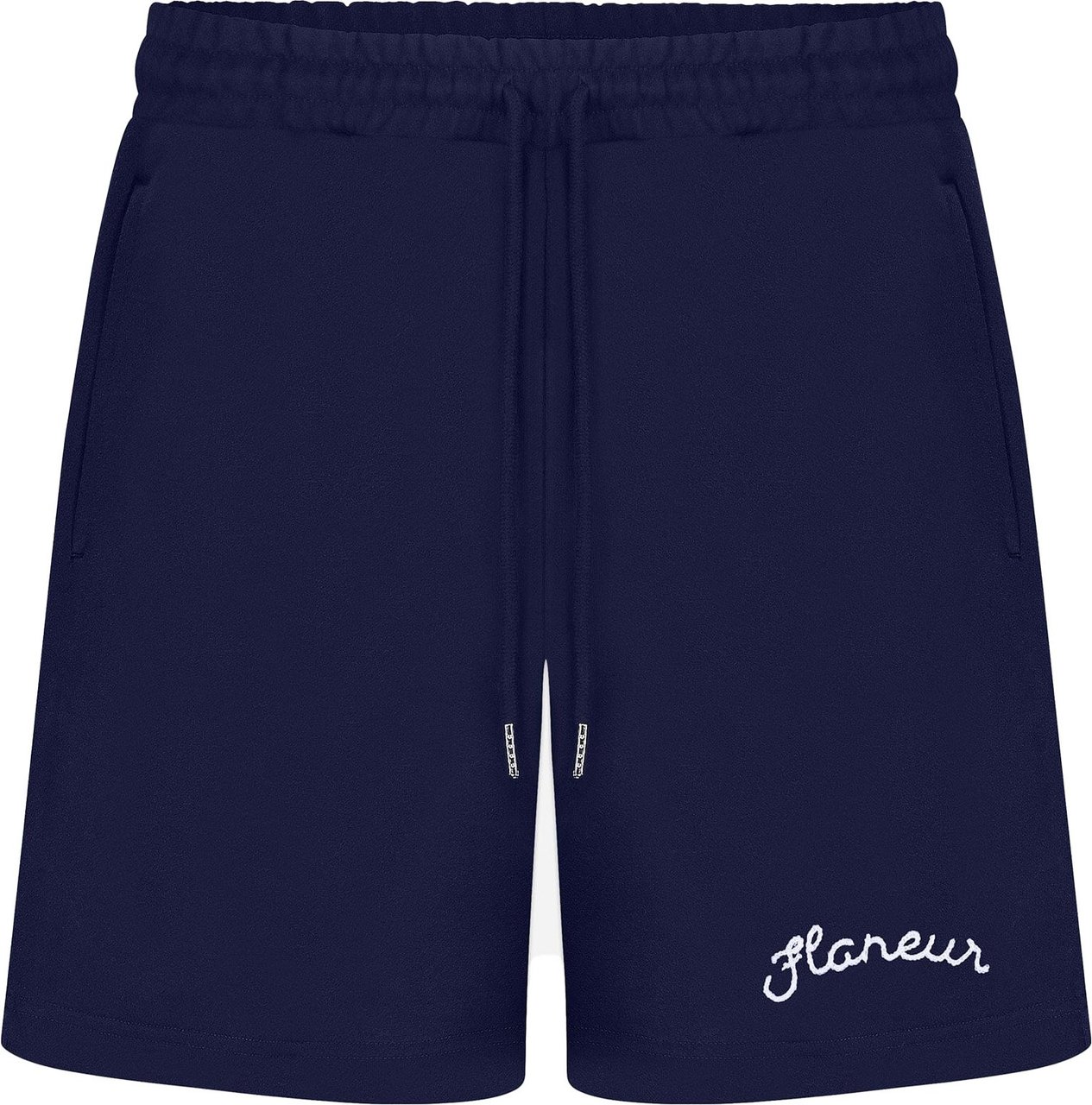FLÂNEUR Signature Shorts | Navy Blauw