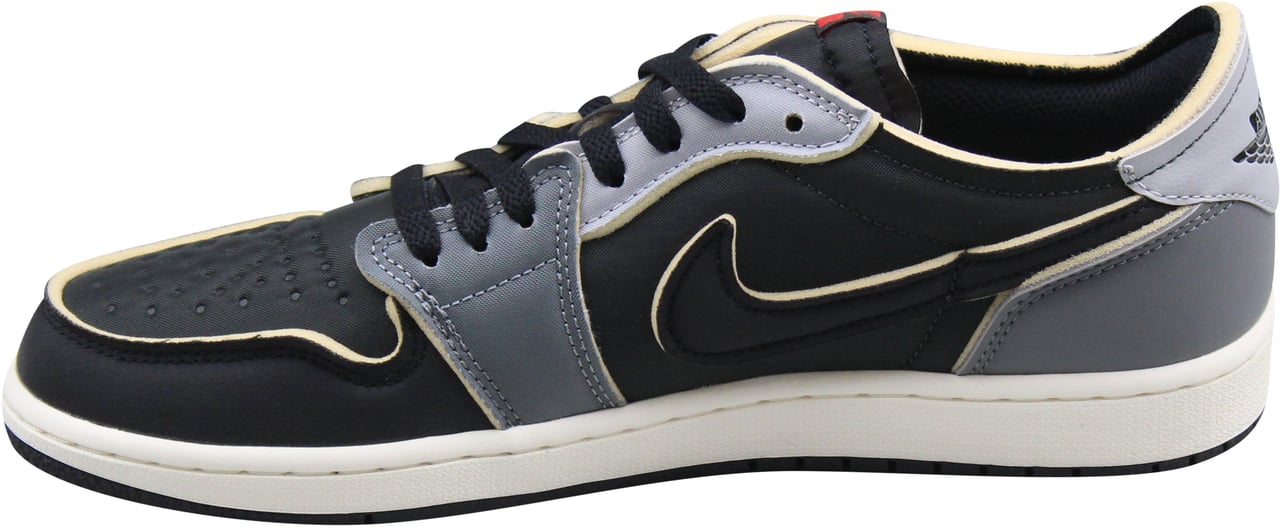 Nike Jordan 1 Low OG EX 'Black Smoke Grey' Zwart