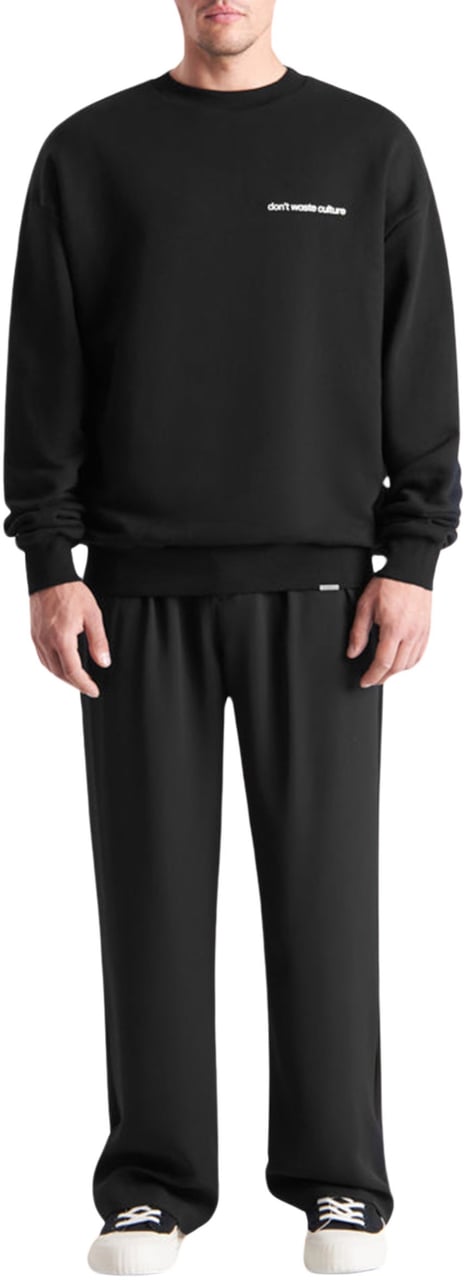 Don't Waste Culture Matt Sweater Zwart
