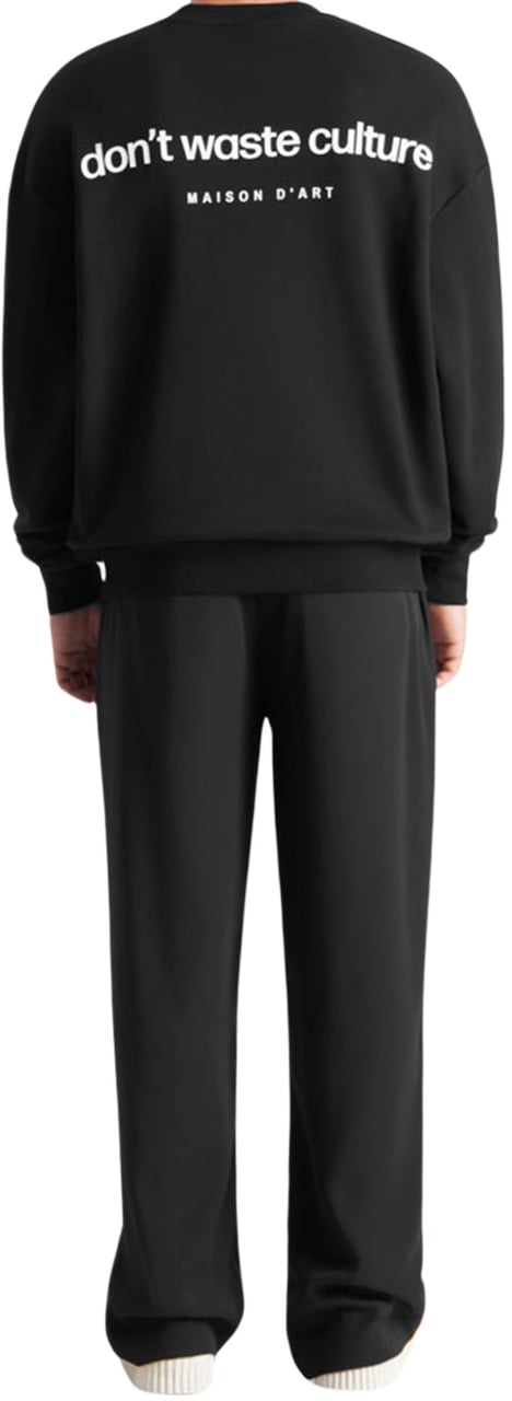 Don't Waste Culture Matt Sweater Zwart