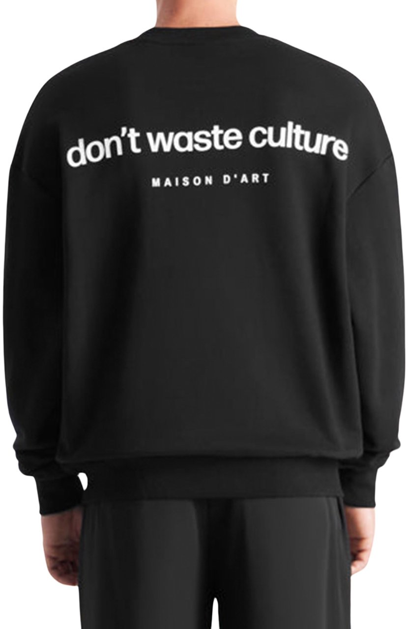 Don't Waste Culture Matt Sweater Zwart