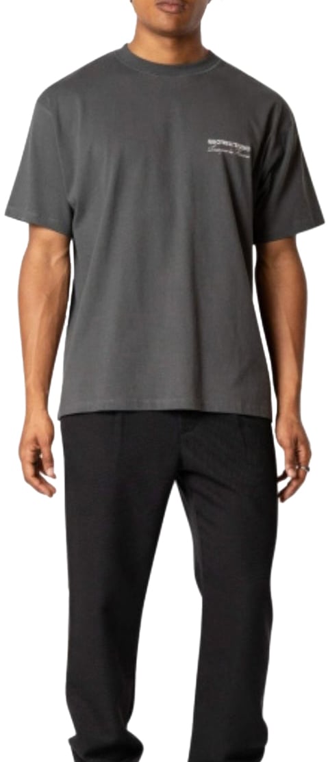 Quotrell Studios Tee | Anthracite/white Zwart