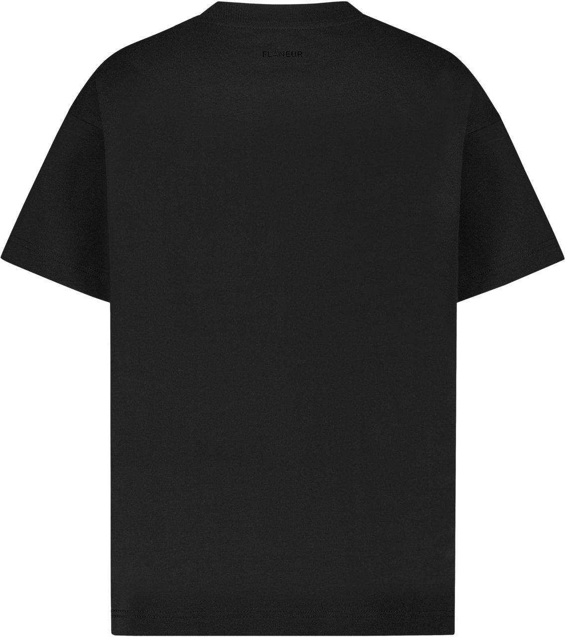 FLÂNEUR Logo T-Shirt | Black Zwart