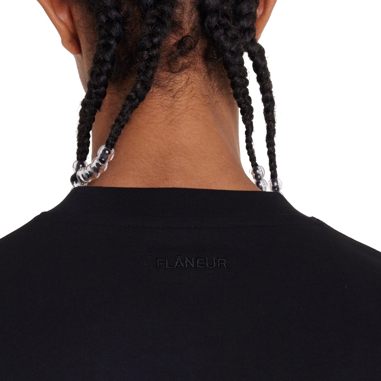 FLÂNEUR Logo T-Shirt | Black Zwart
