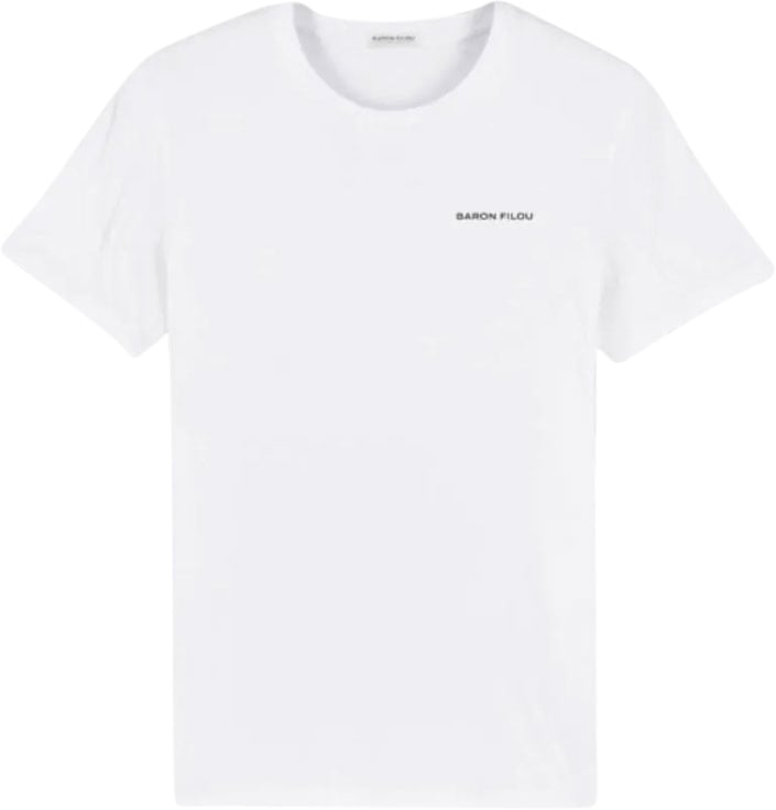 Baron Filou Organic Backprint T-Shirt, Filou LXXIX. Wit