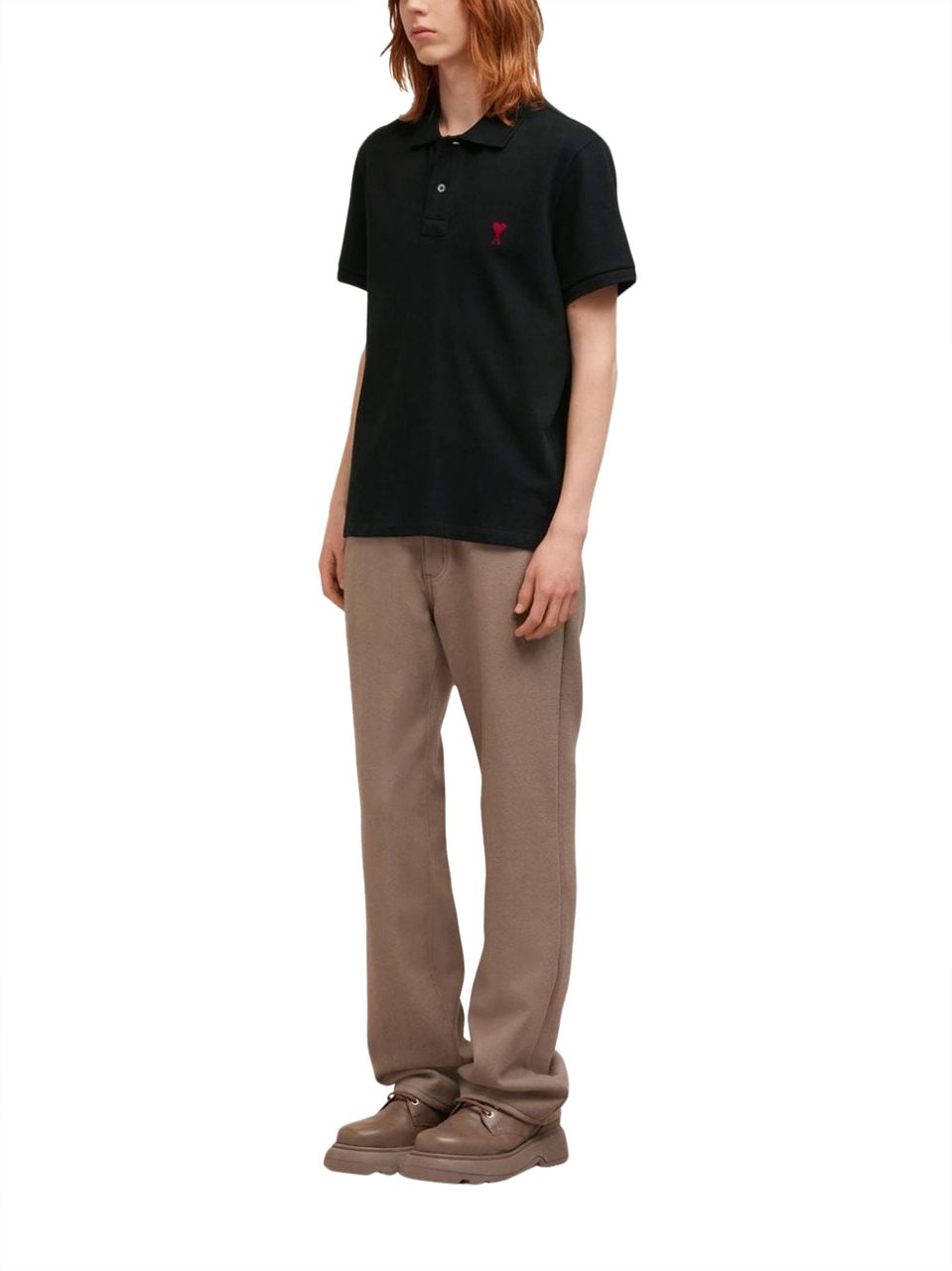 AMI Paris polo ami de coeur 2 Zwart