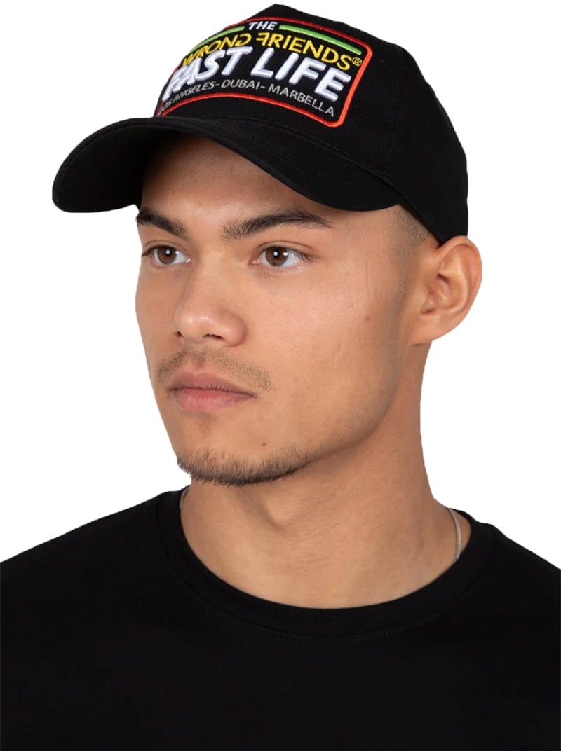 Wrong Friends FAST LIFE CAP - BLACK Zwart