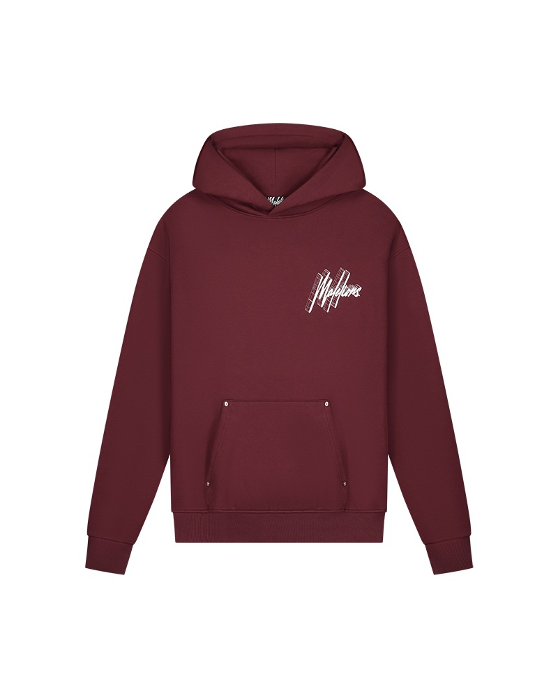 Malelions Malelions Men Oversized 3D Graphic Hoodie Grijs