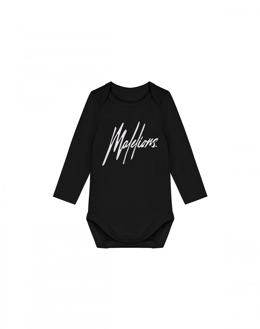Malelions Malelions Baby Longsleeve Wrap Bodysuit Zwart