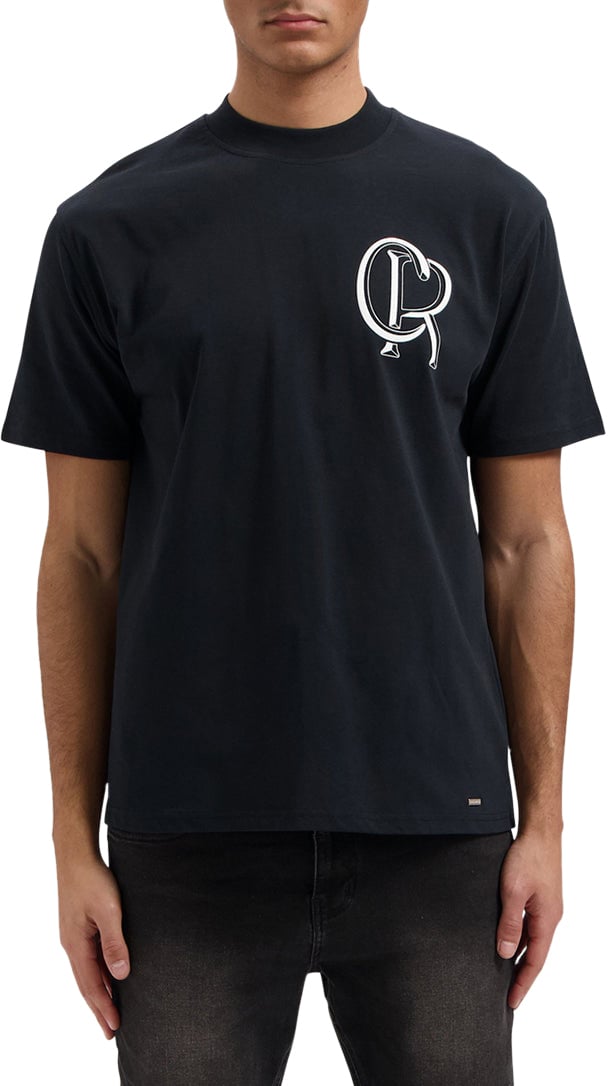 Croyez Croyez Initial T-Shirt Zwart