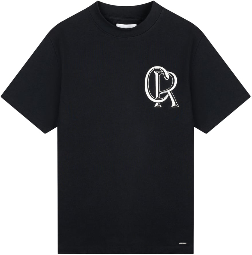 Croyez Croyez Initial T-Shirt Zwart