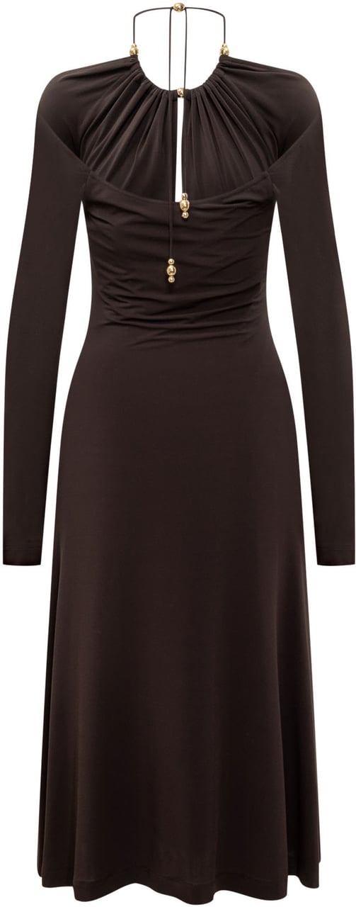 Ferragamo Abito in Crepe Bruin