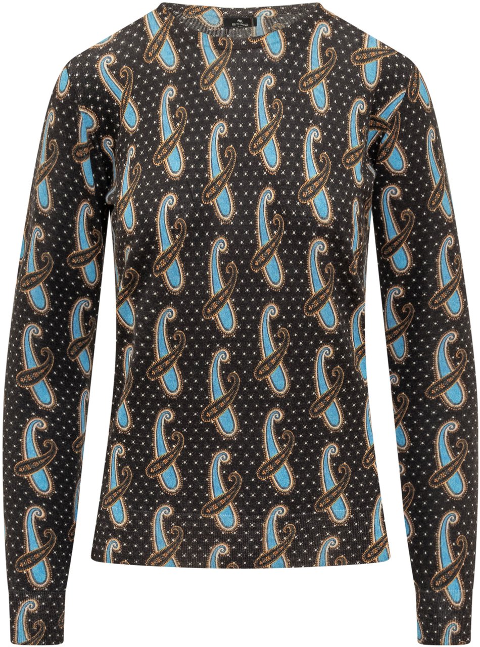 Etro Maglia Girocollo Zwart