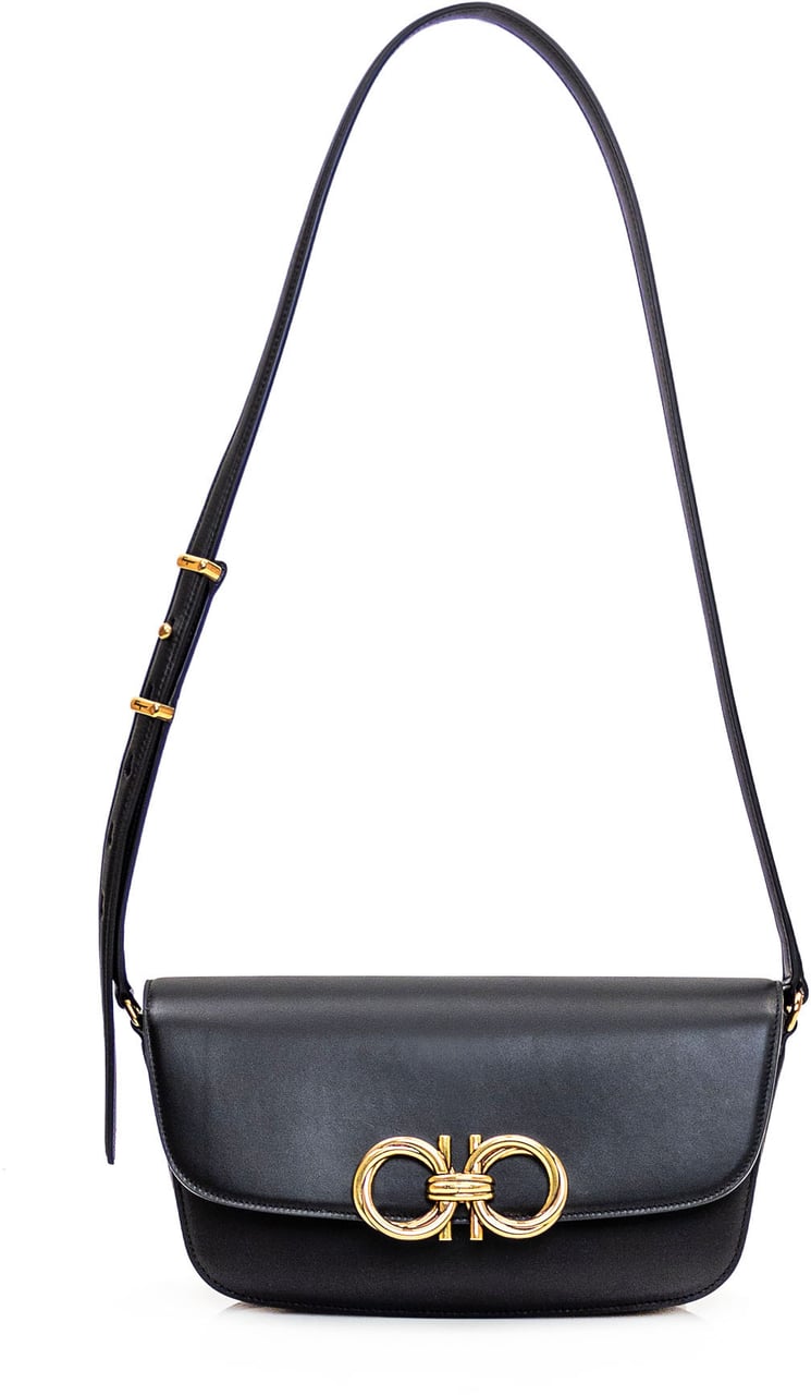 Ferragamo Borsa Trapezio S Zwart