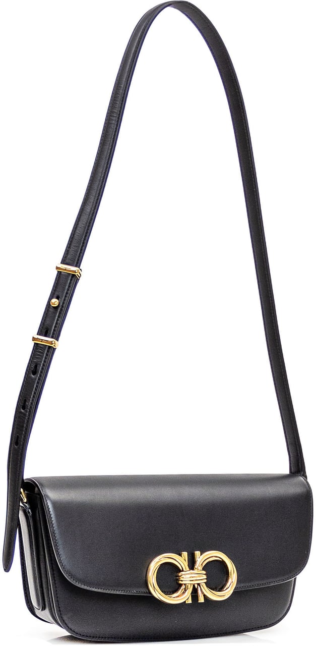 Ferragamo Borsa Trapezio S Zwart