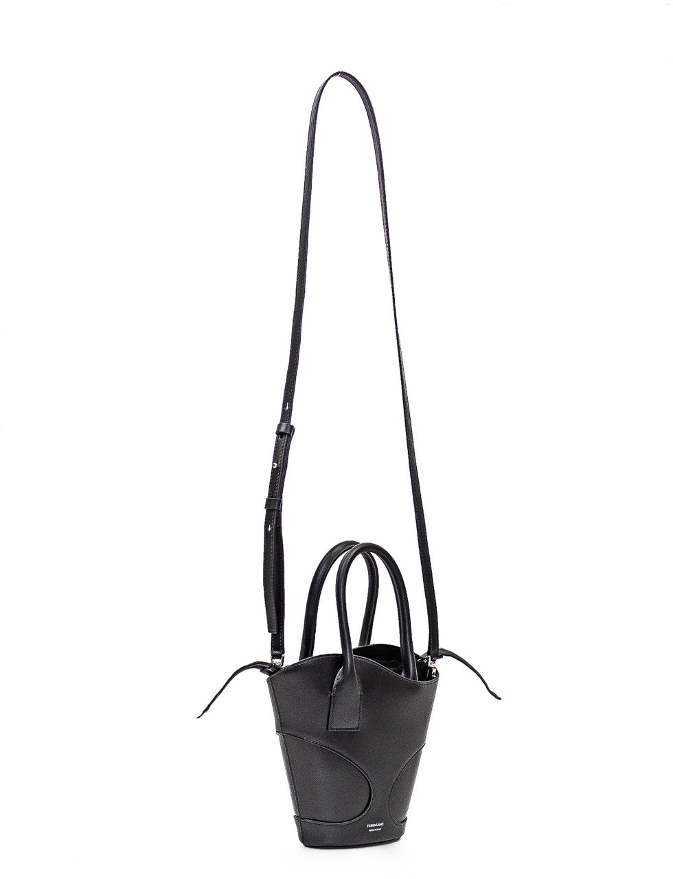 Ferragamo Borsa Tote con Cut Out (S) Zwart