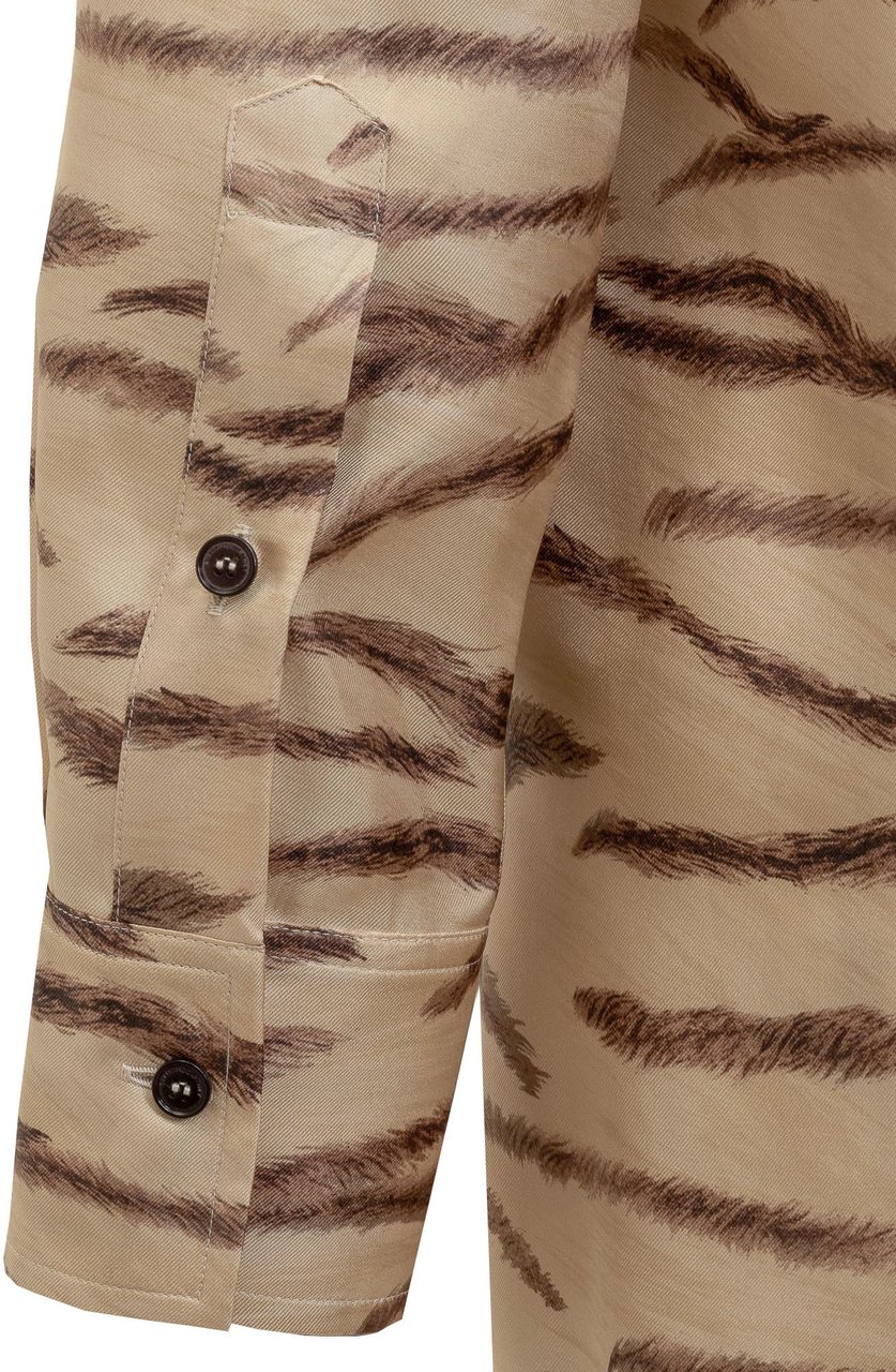 Stella McCartney Camicia Tiger Beige