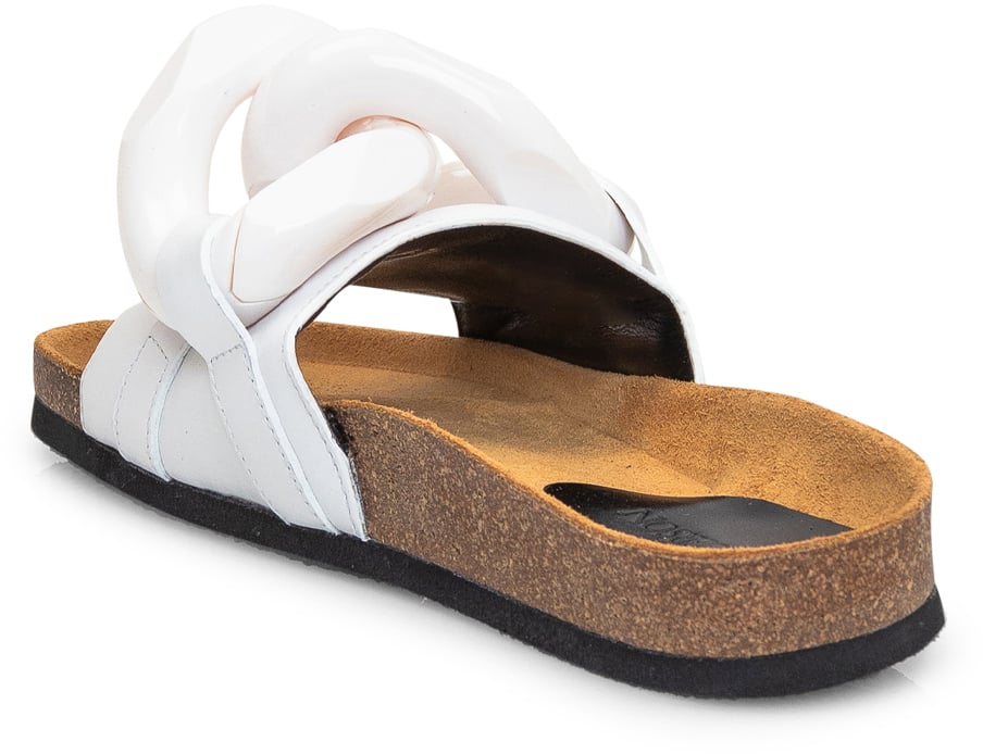 J.W. Anderson Sandalo Slide Chain Wit