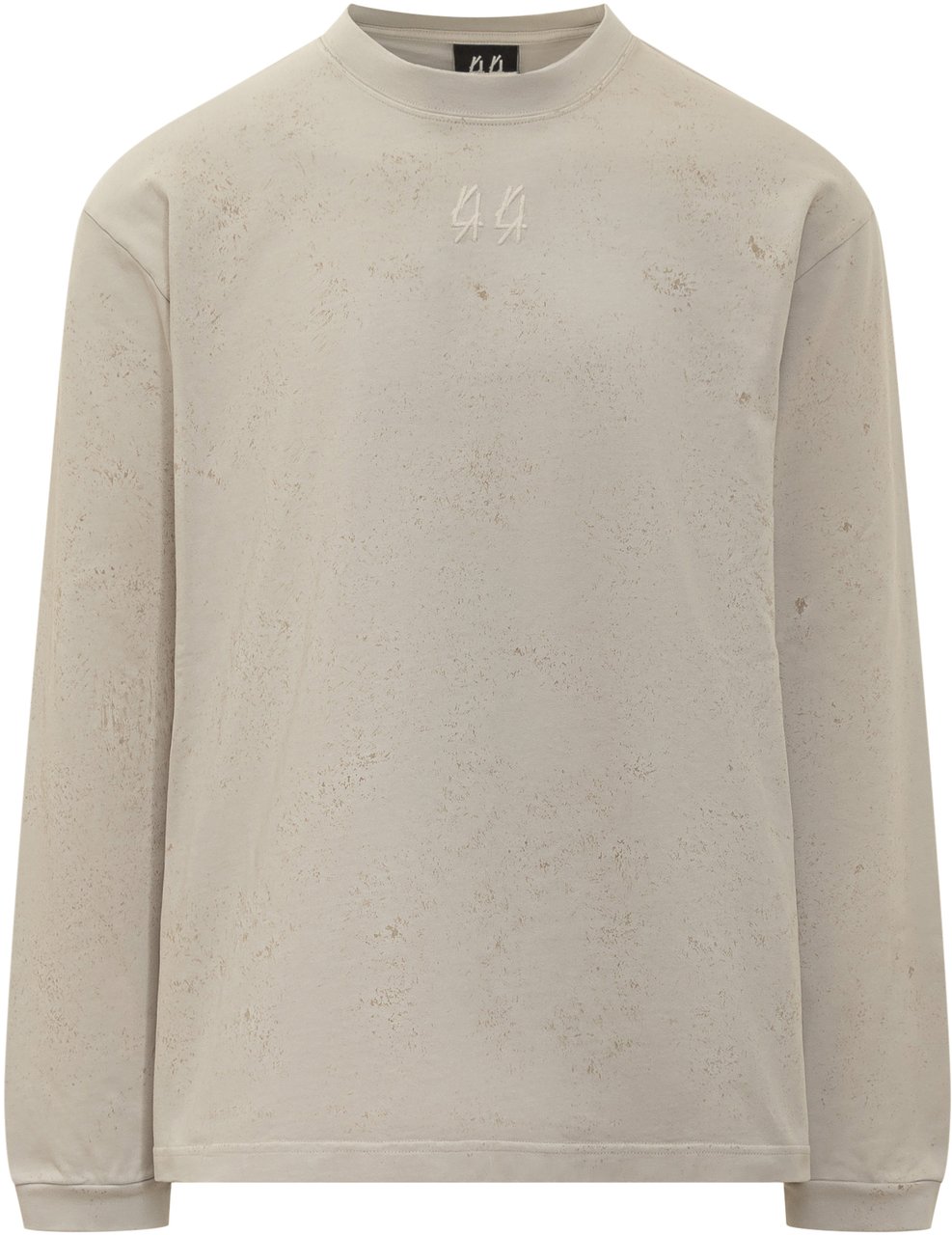 44 Label Group T-Shirt con Effetto Vortex Beige