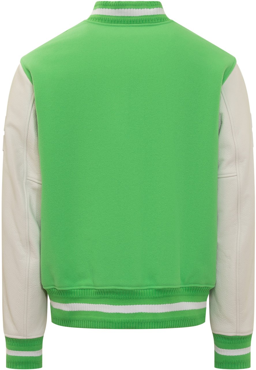 Givenchy Bomber Givenchy in Lana e Pelle Groen