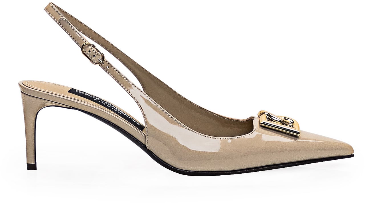 Dolce & Gabbana Slingbacks in Pelle Beige