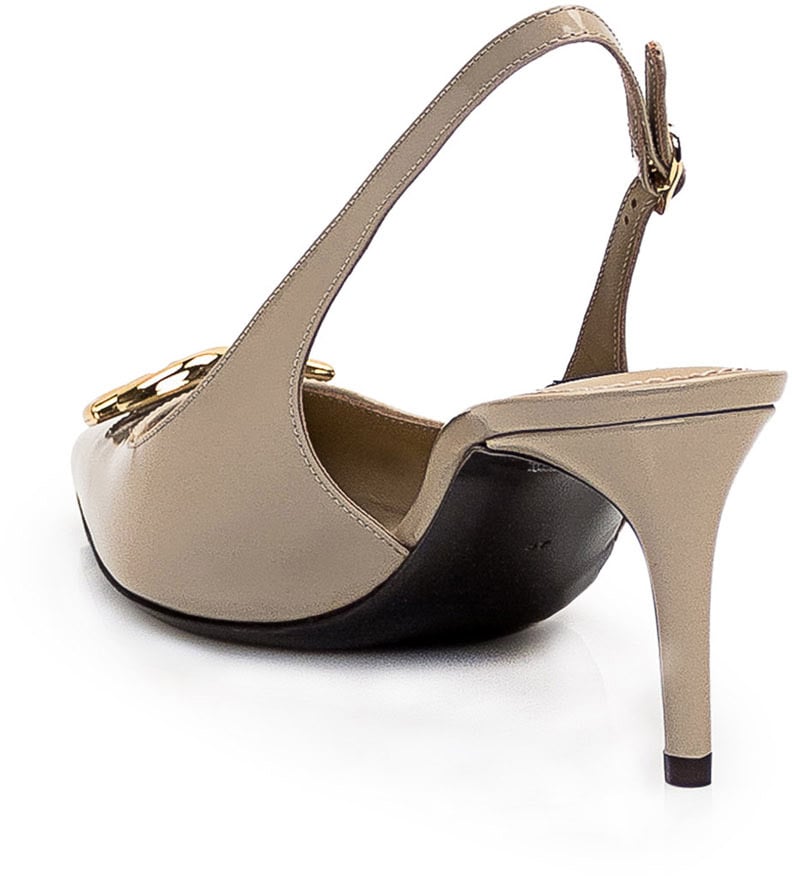 Dolce & Gabbana Slingbacks in Pelle Beige