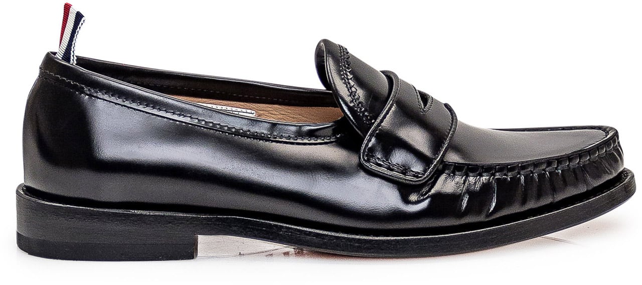 Thom Browne Mocassino in Pelle Zwart