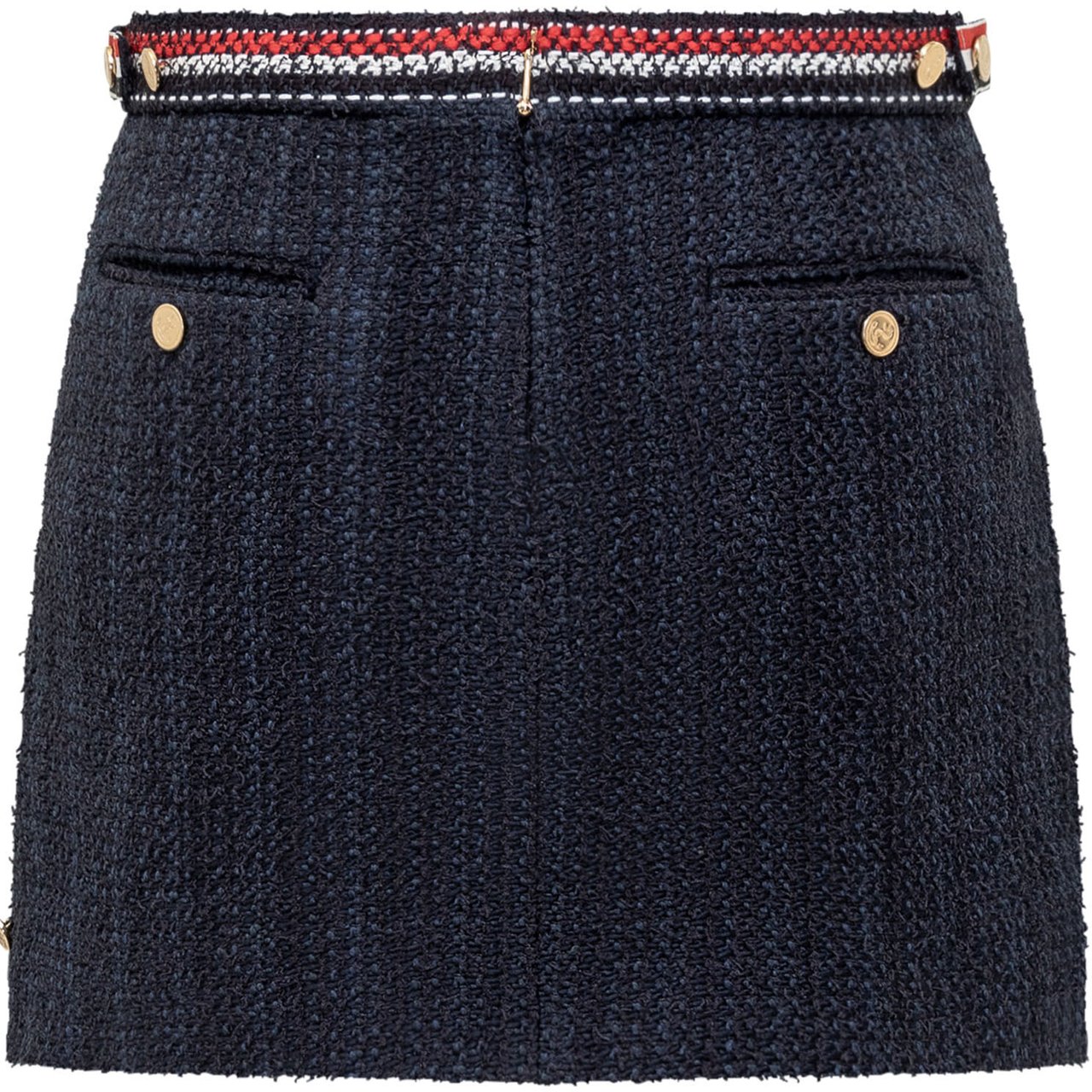 Thom Browne Gonna RWB in Tweed Blauw