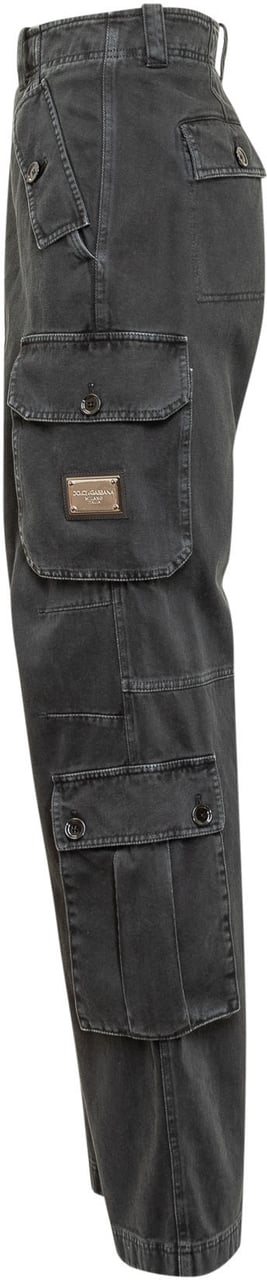 Dolce & Gabbana Pantalone con Logo Zwart