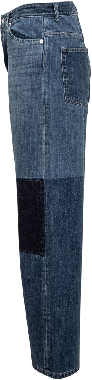 Jil Sander Pantalone in Denim Blauw