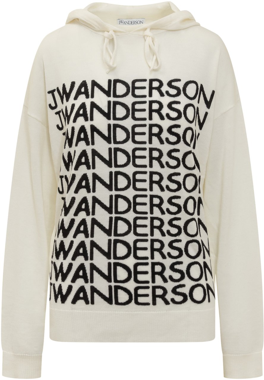 J.W. Anderson Felpa Repeat Logo Beige