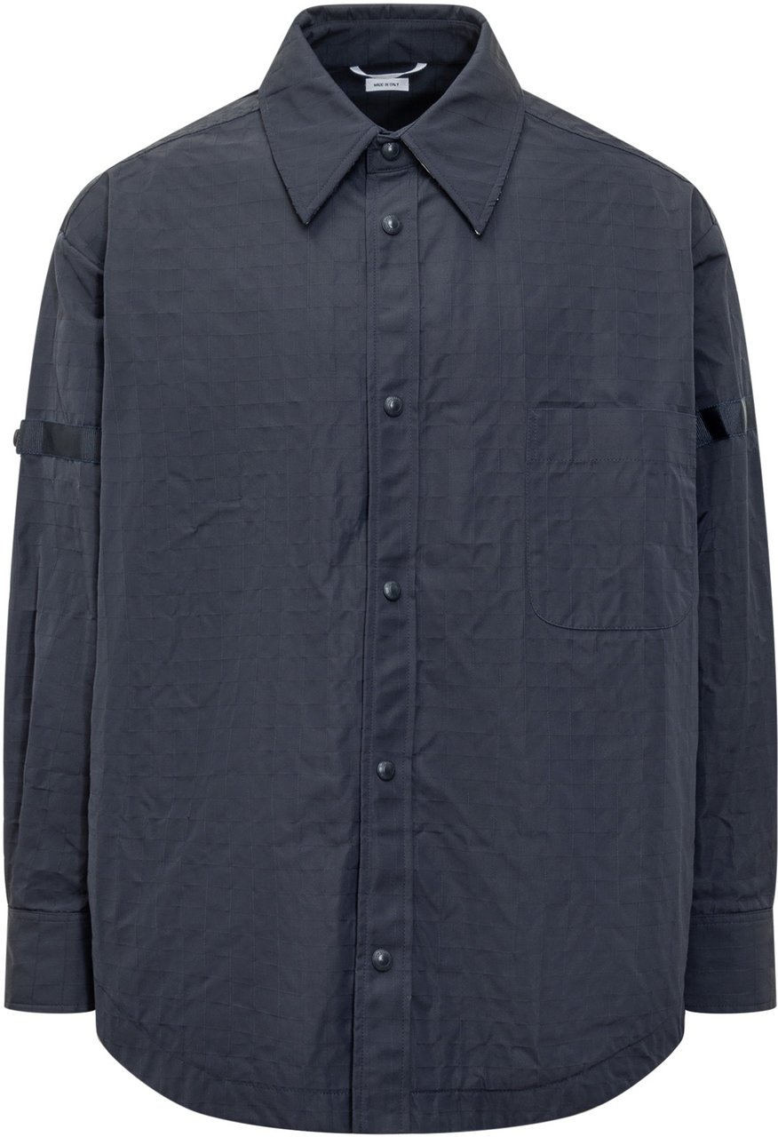 Thom Browne Camicia Oversize con Cuciture Blauw