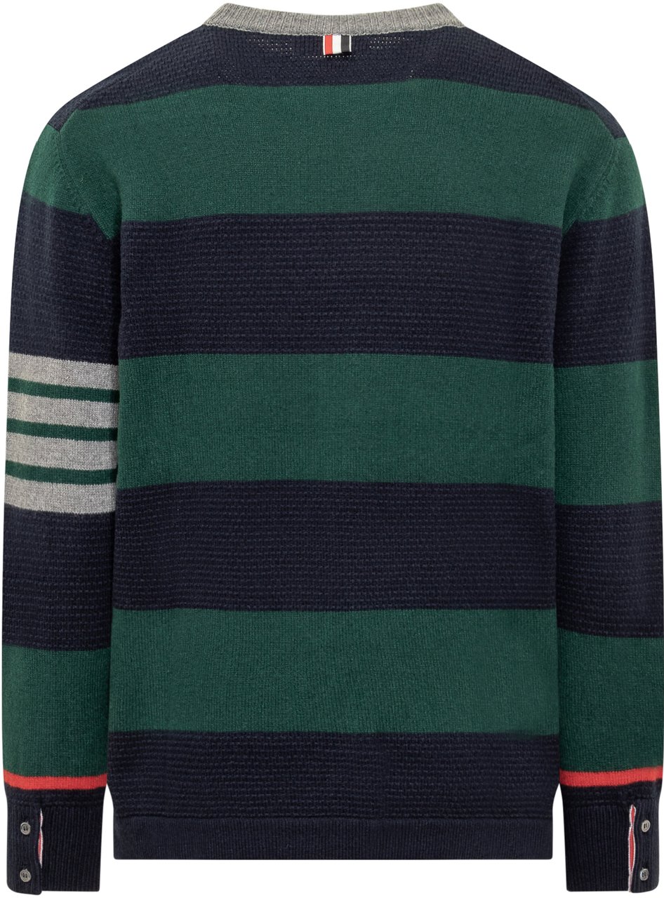 Thom Browne Maglia Rugby Groen