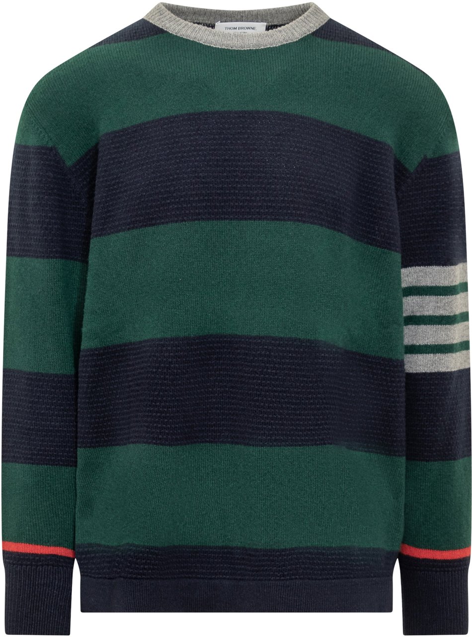 Thom Browne Maglia Rugby Groen