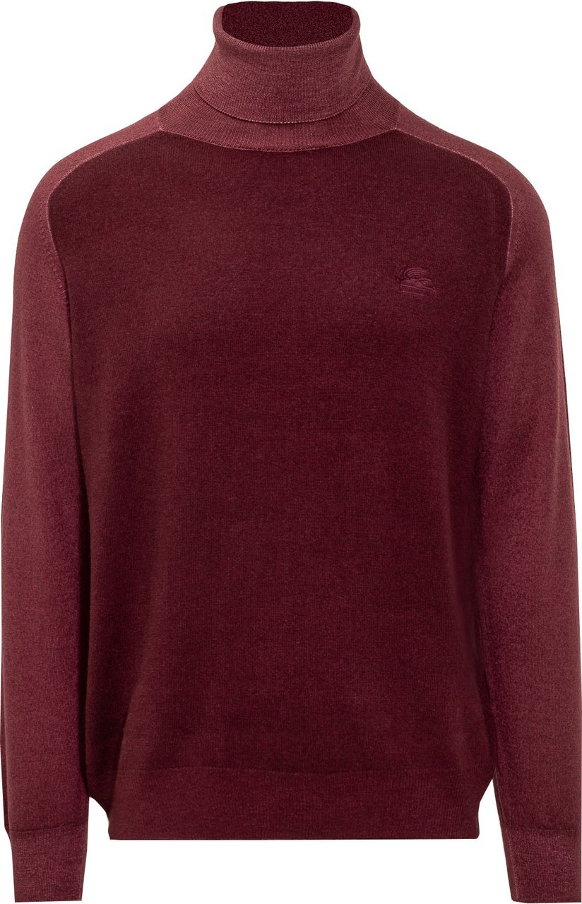 Etro Pullover Pegaso in Lana Rood