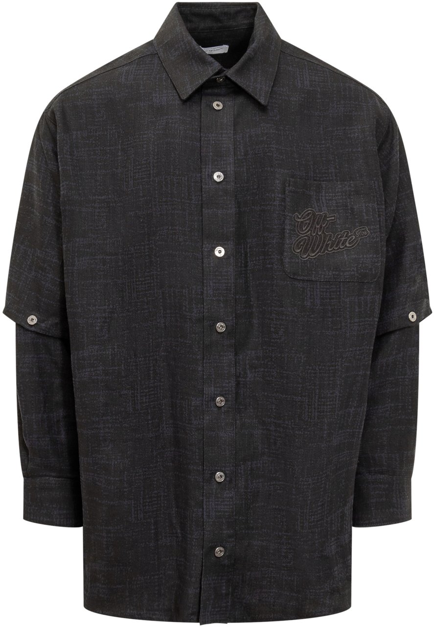 OFF-WHITE Camicia con Logo Zwart