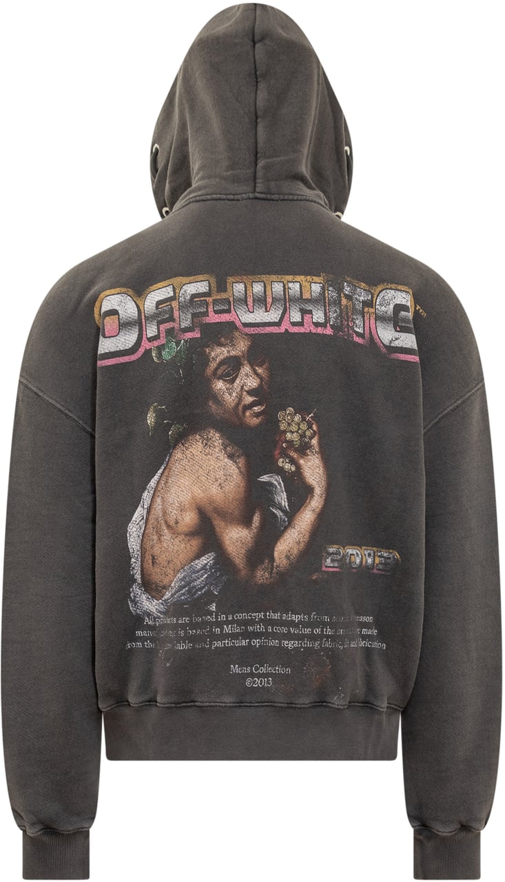 OFF-WHITE Digit Bacchus hoodie Zwart
