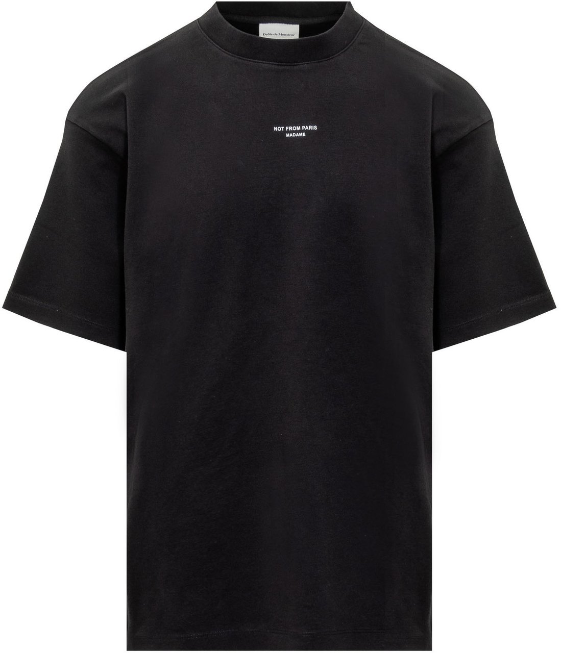 Drôle de Monsieur T-Shirt Le Slogan Zwart