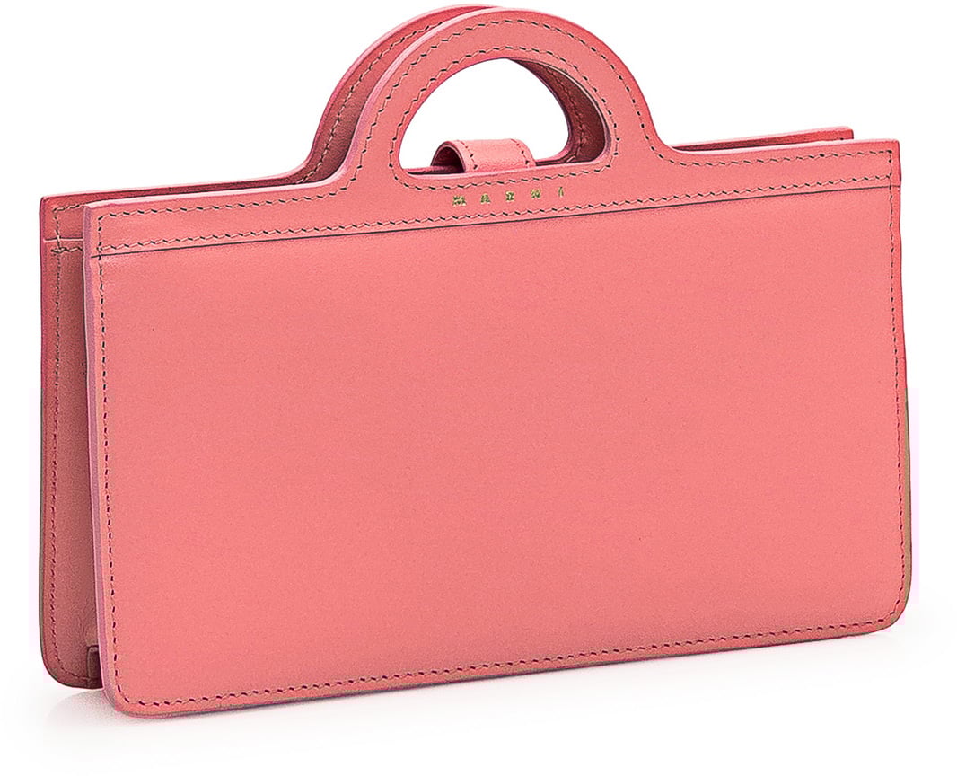 Marni Portafoglio Tropicalia Roze