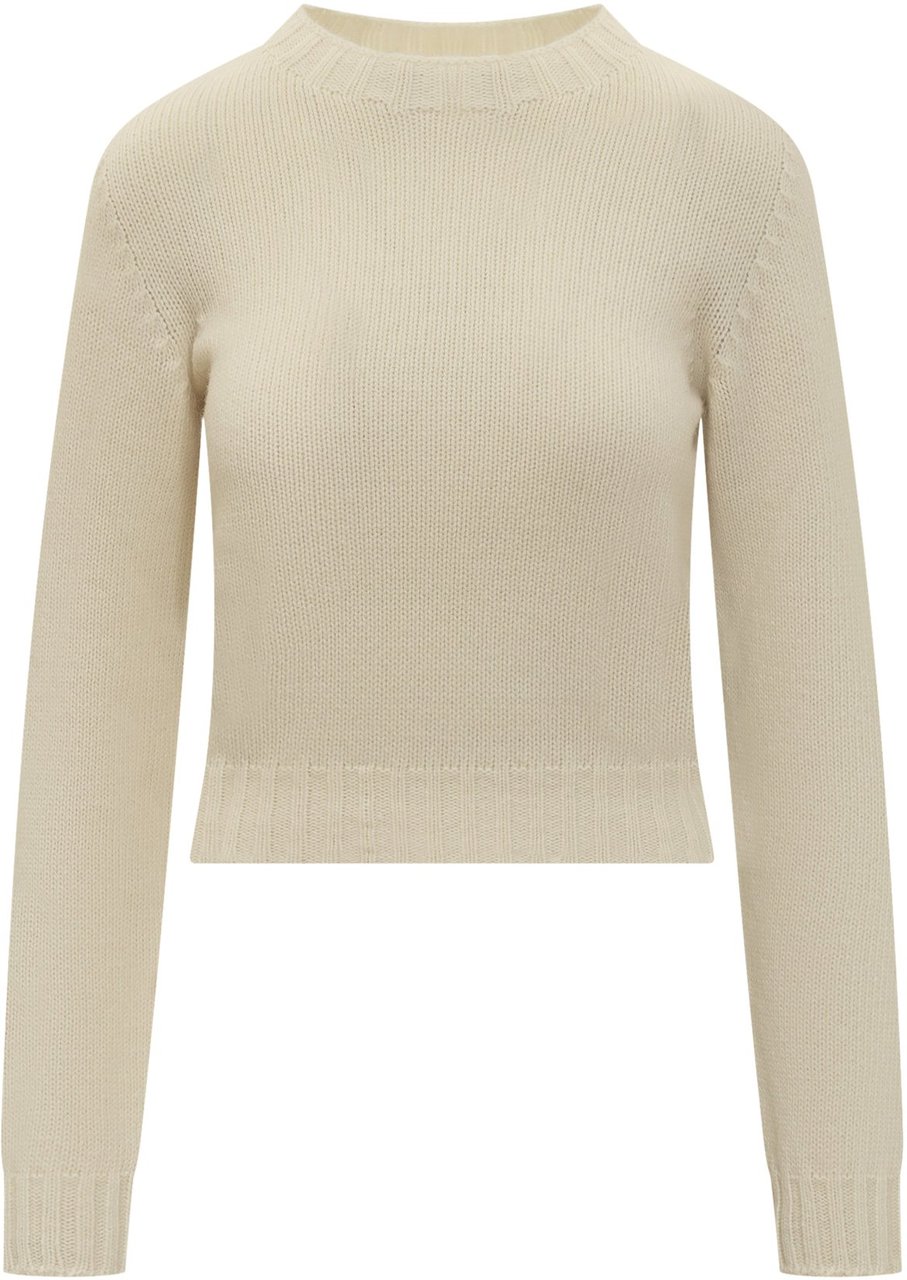 Palm Angels Maglione con Logo Beige
