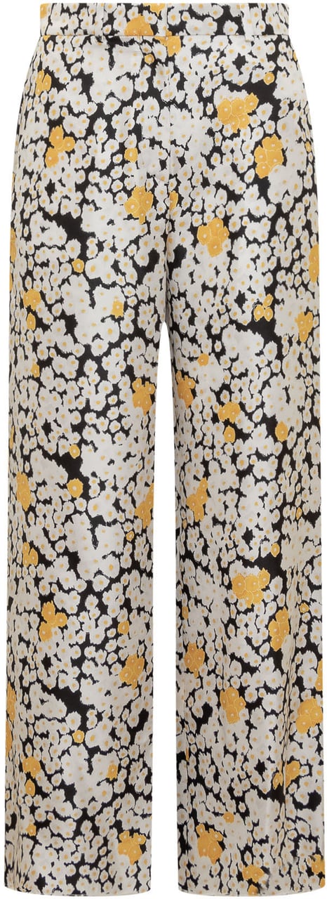 Lanvin Pantaloni Gamba Larga Wit