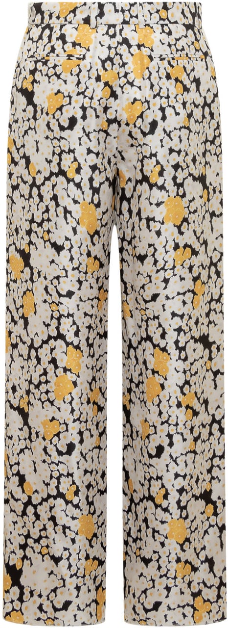 Lanvin Pantaloni Gamba Larga Wit