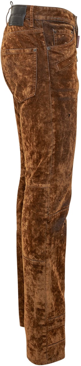Dsquared2 Pantalone in Velluto Bruin