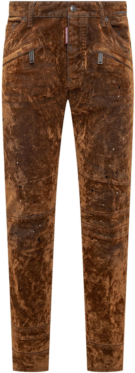 Dsquared2 Pantalone in Velluto Bruin
