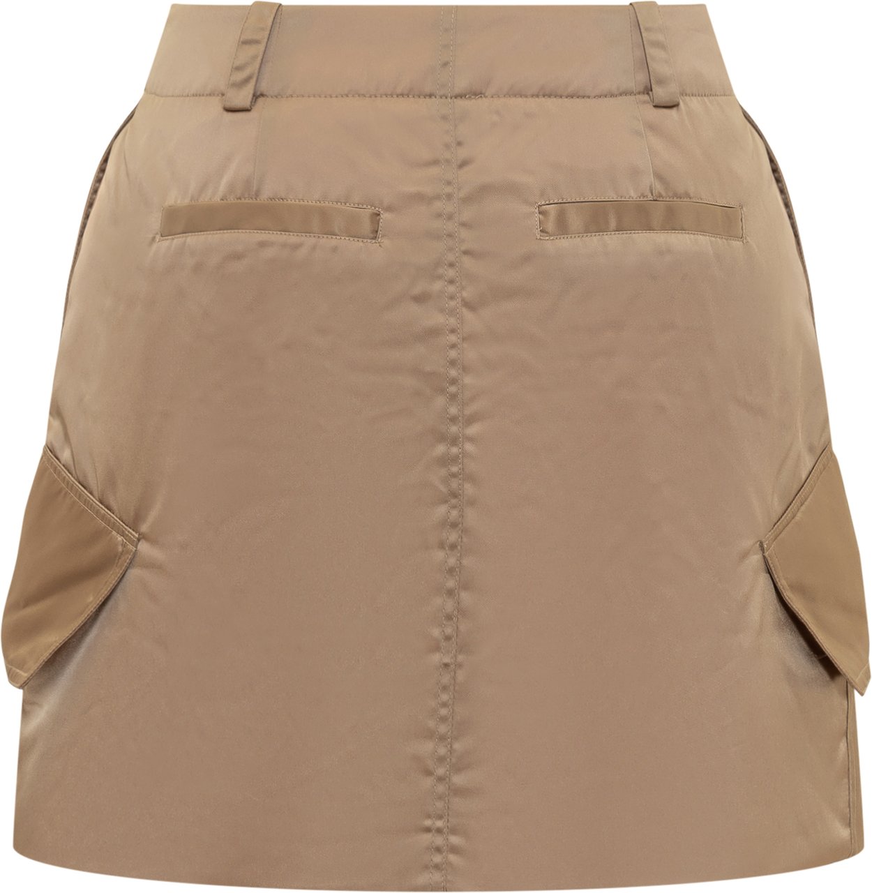 J.W. Anderson Mini Gonna Cargo con Design Imbottito Beige