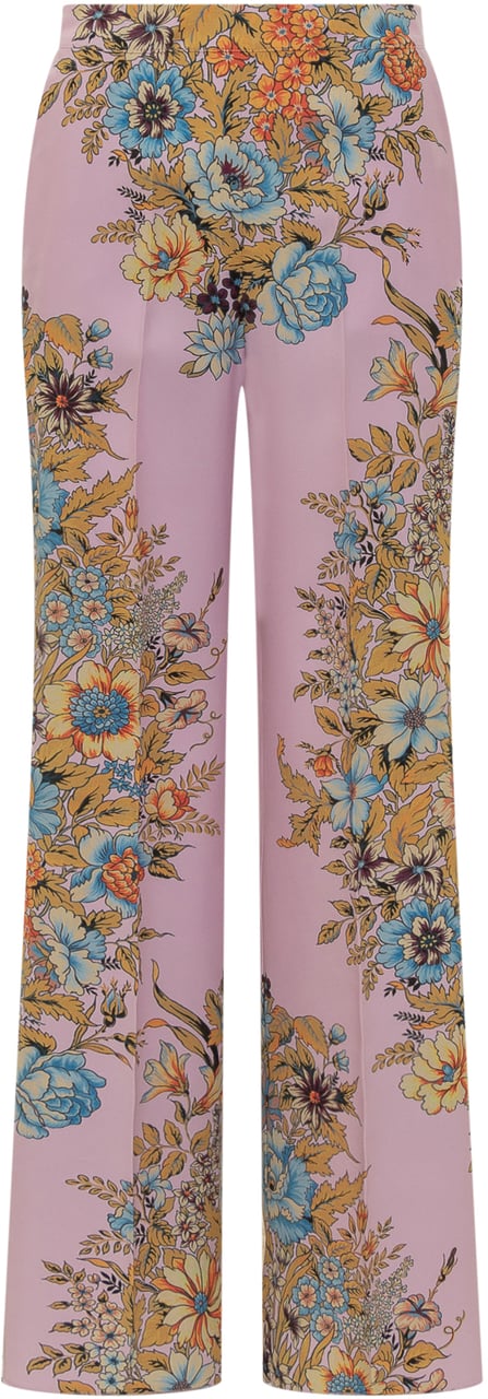 Etro Pantalone Bouquet Bandana Roze