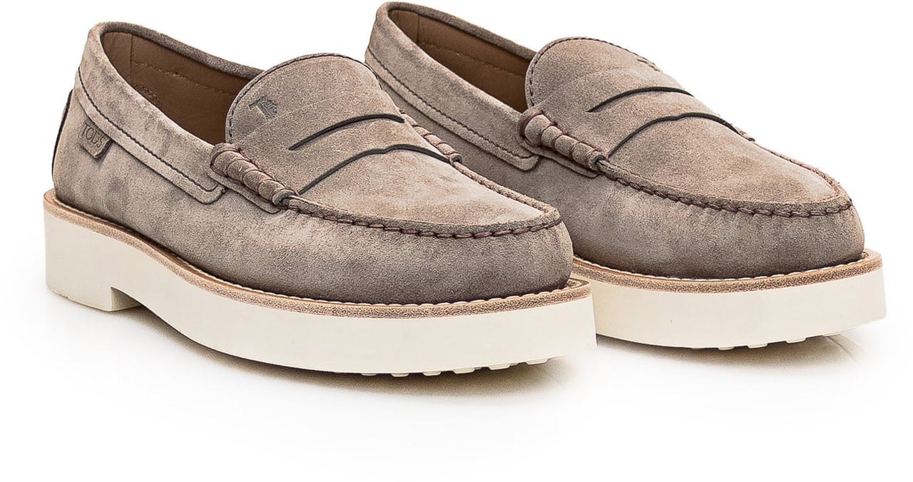 Tod's Mocassino in Pelle Beige
