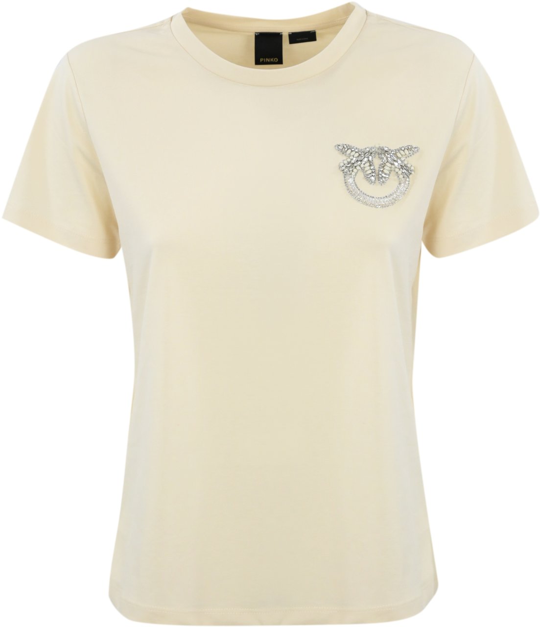 Pinko T-Shirts And Polos Bianco Latte Wit