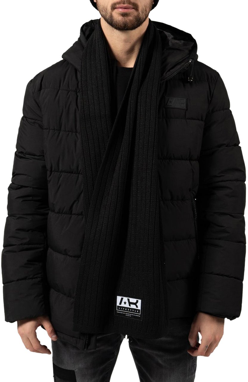 AB Lifestyle Cut Scarf | Jet Black Zwart