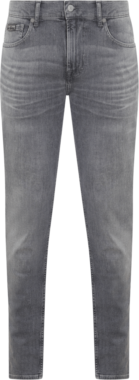 7 For All Mankind Heren Slimmy Tapered Stretch Tek Grijs